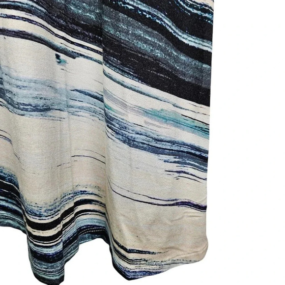 Karen Kane Multicolor Rayon Blend Scoop Neck Long Sleeve Knee Length Dress Small - Picture 5 of 10